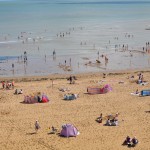 Looking down to Broadstairs beach